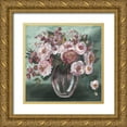 thumbnail image 1 of Tre Sorelle Studios 26x26 Gold Ornate Wood Framed with Double Matting Museum Art Print Titled - Romantic Moody Florals, 1 of 4