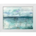 thumbnail image 1 of Tre Sorelle Studios 32x25 White Modern Wood Framed Museum Art Print Titled - Ocean Blues Landscape, 1 of 4