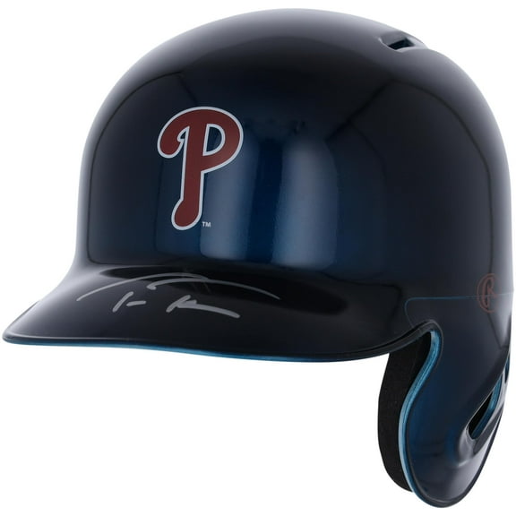Trea Turner Philadelphia Phillies Autographed Alternate Chrome Rawlings Mini Batting Helmet - Fanatics Exclusive - Fanatics Authentic Certified