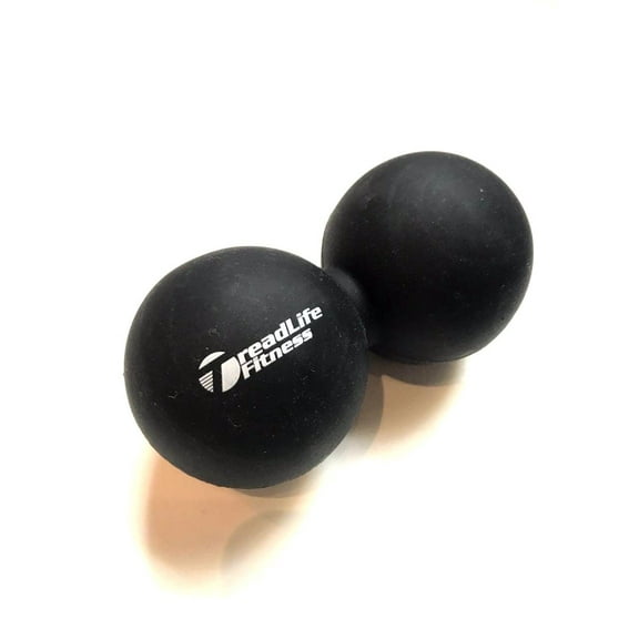 TreadLife Fitness Peanut Lacrosse Massage Ball - Black