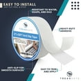 thumbnail image 1 of TreadSafe Clear Stair Treads Anti Slip Tape, 2"x15ft Traction Tape Roll, 1 of 7