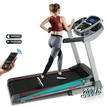 Treadmill with Auto Incline 15-level, 3.25HP Electric Treadmill for Home Gym Cardio Training, 300LB Capacity Running Machine Home Exercise,Smart APP & Audio Speakers