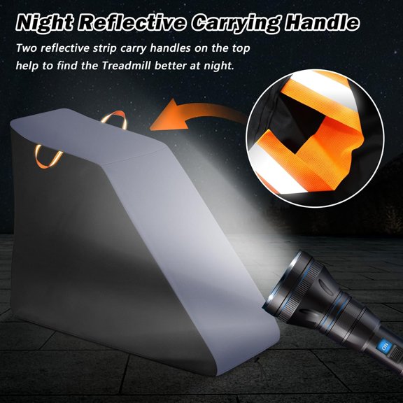 Treadmill Cover Waterproof Dustproof Running Machine Cover Exercise Workout Equipment Protective with Reflective Strips for Home Gym Indoor Outdoor$$Sport & Recreation Other