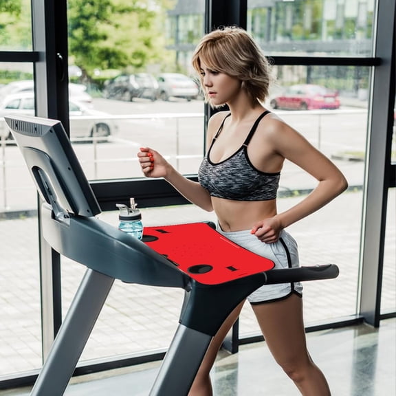 Treadmill Desk Attachment, 36 Inches Tread Tray Workstation Handlebars Platform with Laptop Holder, Cup Tablet Holder, Ergonomic Stand with Cooling Holes(Black)