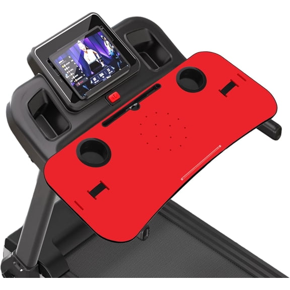 Treadmill Desk Attachment, 36 Inches Tread Tray Workstation Handlebars Platform with Laptop Holder, Cup Tablet Holder, Ergonomic Stand with Cooling Holes