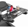 thumbnail image 1 of Treadmill Desk Attachment with Large Laptop Platform, Universal Ergonomic Workstation for Laptops/Tablets, Fits Treadmill Handlebars Up to 36 Inches, Black, 1 of 8
