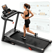 Treadmill for Home Small with Incline - 3.8HP Quiet Walking Running Treadmill with Handles, 320LBS Capacity, Home Office Multi Portable Treadmills for Running Jogging Walking