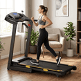 thumbnail image 1 of Naipo Treadmill with Incline Folding with 12 Level Automatic Incline 2.5hp Power 8.5mhp Speed Running Machine 15 Preset Training Program Electric Treadmill for Home Use, 1 of 12