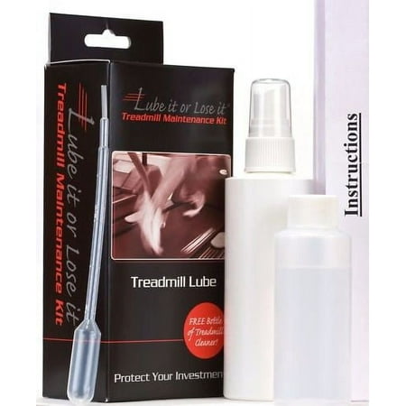 Treadmill Lube Kit - Lubricant - Applicator - Cleaner - Instructions