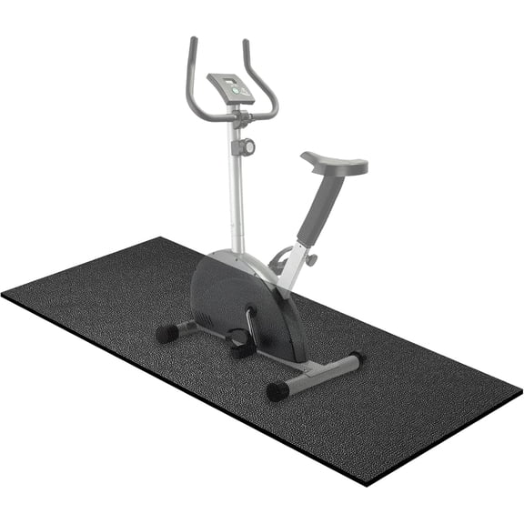 Treadmill Mat,60" x 30",6mm Thickness Exercise Equipment Mat for Carpet Hardwood Floors, Compatible with Walking Pad,Spin Bike,Elliptical Trainer,Rowing Machine