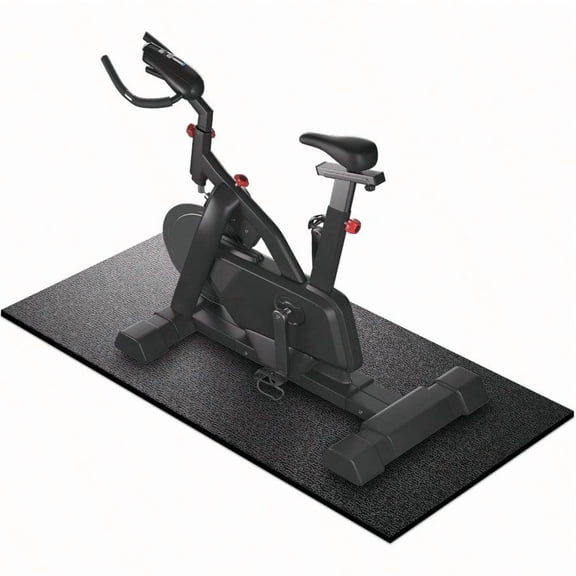 Treadmill Mat 7'x3'/6'x3'/6'x2.5'/5.6'x2'/4'x2' 6mm Thick Exercise Equipment Gym Mat for Hardwood FloorCarpet Compatible with Peloton Bike Indoor Spin Bike Elliptical