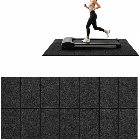 Treadmill Mat, PVC High Density Anti-Slip Floor Protector for Exercise Equipment, 24x55x0.2 Inch