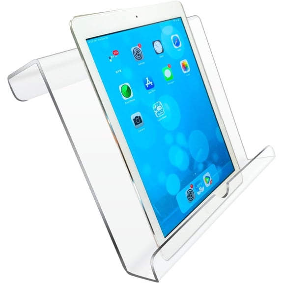 Treadmill Tablet Holder Exercise Bike Reading Stand Acrylic Book Clear Acrylic Stand for Tablet Magazines and Books8.5 * 9.5 2.8 Inches