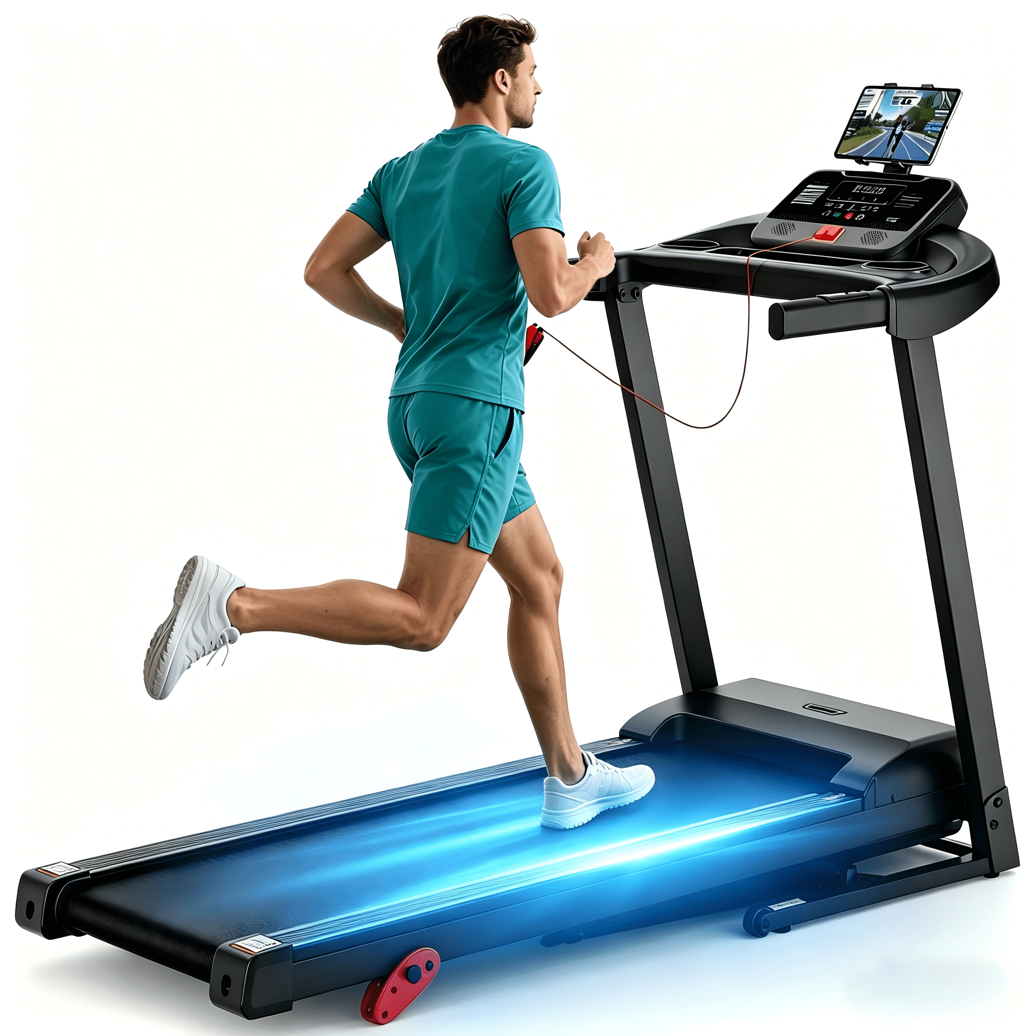 Treadmill With Incline 0-9% Adjustable Incline Foldable Electric Treadmill Wide Belt Home Treadmill for Walking Jogging