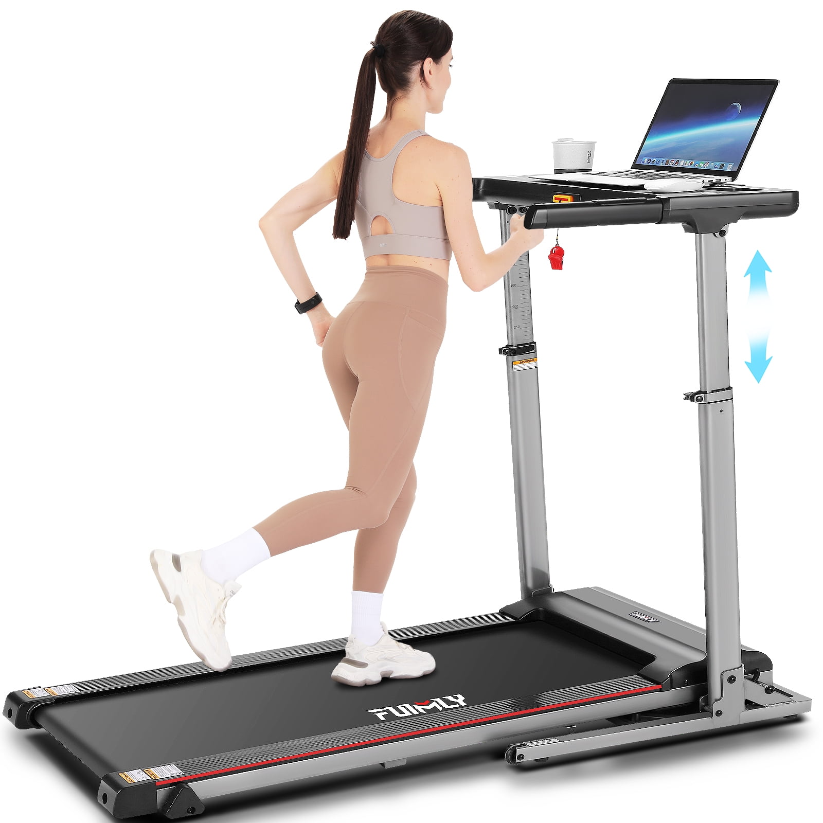 Small Standing Desk FUNMILY Fitness Treadmill With Adjustable