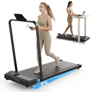 Treadmill with Handles, Small Treadmills Home, Portable Electric Treadmills for Home 300 lbs Capacity,Walking Pad Treadmill