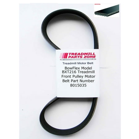 Treadmillpartszone Replacement BowFlex Treadmill Model BXT216 Front Pulley Motor Belt Part Number 8015035
