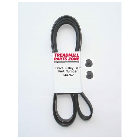Treadmillpartszone Replacement Healthrider Elliptical Model HREL89071 X-TRAINER Drive Belt W/Axle Caps Part 144762