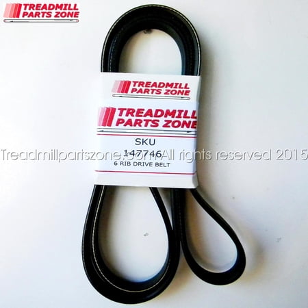 Treadmillpartszone Replacement ProForm Model Bike PFEX198103 1350 Drive Belt Part 147746