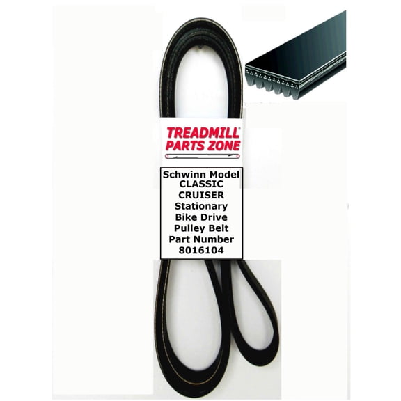 Treadmillpartszone Replacement Schwinn Model Classic Cruiser Stationary Bike Drive Pulley Belt Part Number 8016104