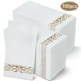 thumbnail image 1 of Treamon Linen Feel Paper Napkins, Guest Hand Towels Disposable Guest Towels, 100 Pcs, 1 of 7