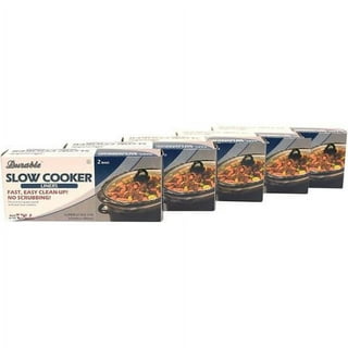 30 Count Large Crock Pot & Slow Cooker Liners - 22”x12” 3 to 7 Quart Easy  Clean Up Plastic Bags for Crockpot, Aluminum Cooking Trays, Pans -  Non-Stick