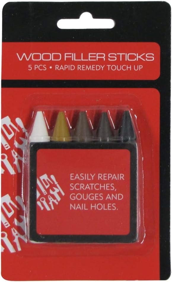 Treasure 5Pc Wood Filler Stick Set Finish Scratch Concealer Hole Repair Furniture Stain Touch Up