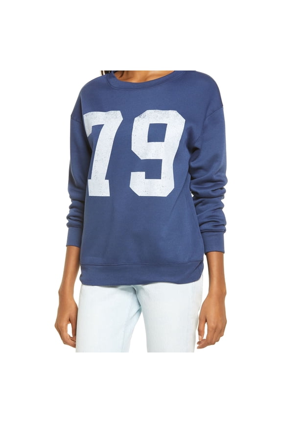 Womens 79 Sweatshirt, Blue, Large