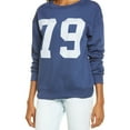 thumbnail image 1 of Treasure & Bond Womens 79 Sweatshirt, Blue, X-Small, 1 of 1