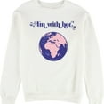thumbnail image 1 of Treasure & Bond Womens I'm With Her Sweatshirt, Off-White, Medium, 1 of 2