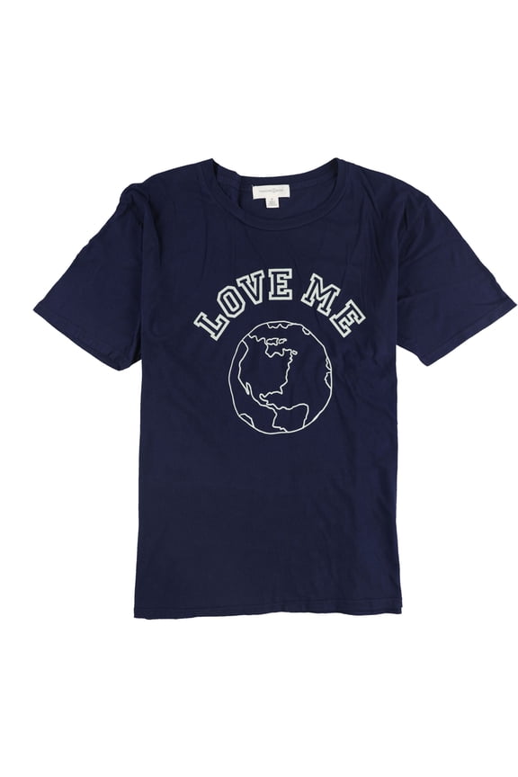 Womens Love Me Graphic T-Shirt, Blue, X-Small