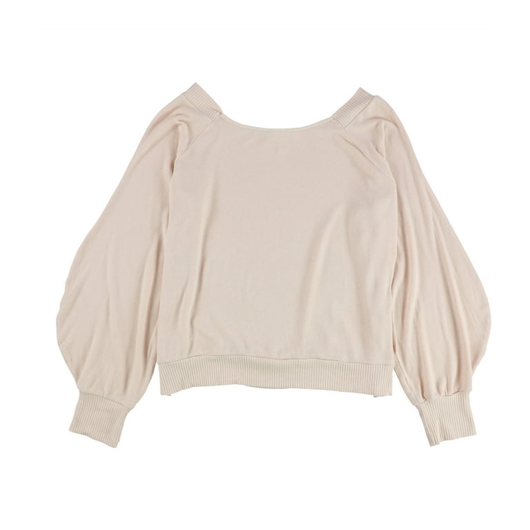 Treasure Bond Womens Off The Shoulder Pullover Sweater Pink Small Walmart