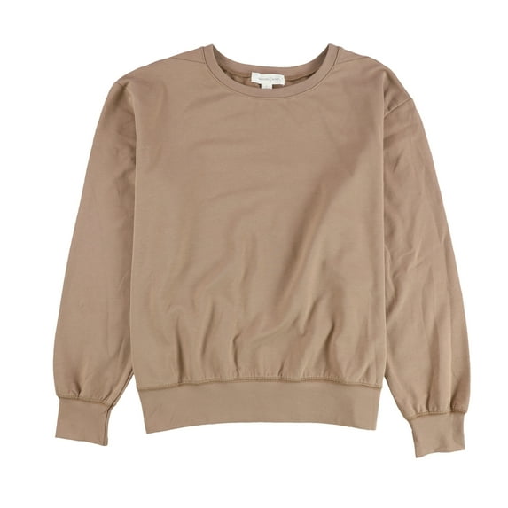 Treasure & Bond Womens Side Slit Sweatshirt, Brown, Large