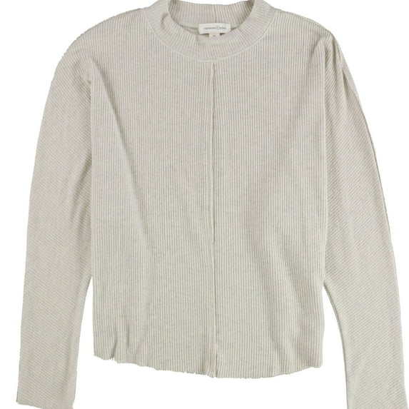 Treasure & Bond Womens Thermal Knit Basic T-Shirt, Off-White, X-Large