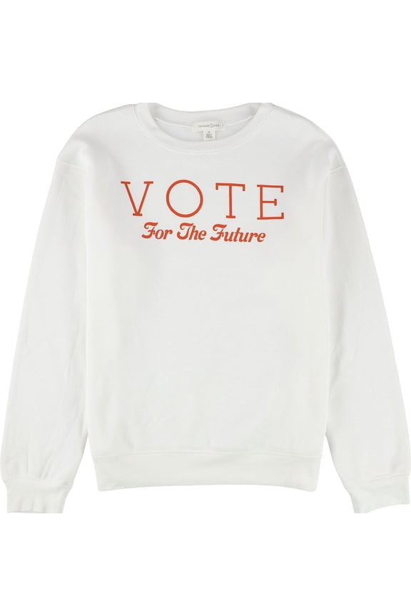Womens Vote For The Future Sweatshirt, Off-White, XX-Small