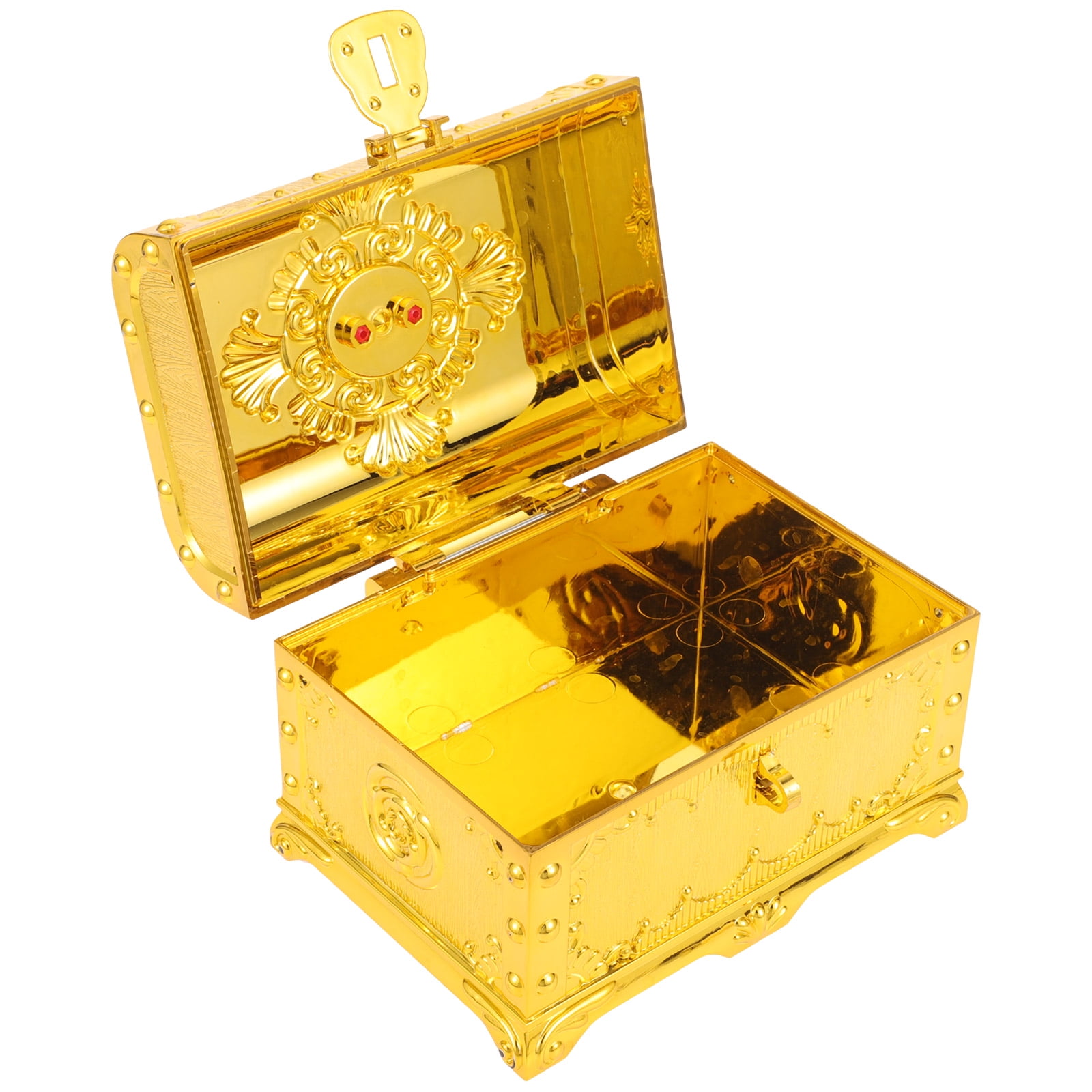 Treasure Box Vintage Treasure Chest Small Pirate Storage Box Tabletop Antique Treasure Chest