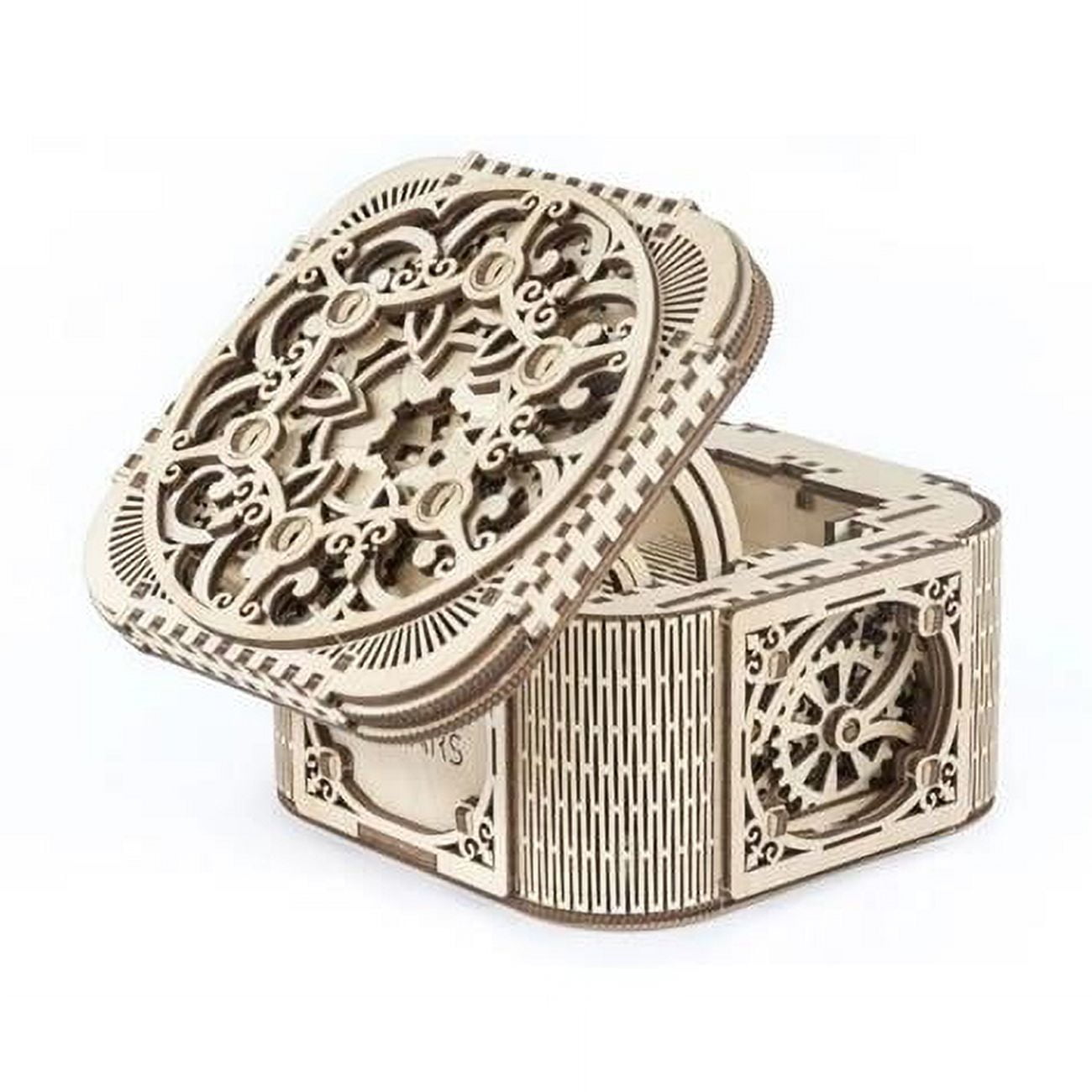 Treasure Box Wooden 3D Model Kit - Walmart.com