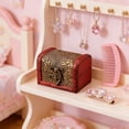 thumbnail image 1 of Treasure Chest, Decorative Small Vintage Storage Box for Women Vintage Wood Ornament Storage Box Earrings Ring Item Storage Decorative Wooden Box With Lid And Clasp Ornament Storage Box, 1 of 6