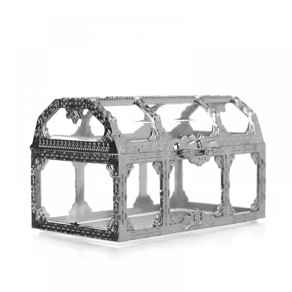 Treasure Chest Pirate Keepsake Jewelry Box Transparent Vintage ...
