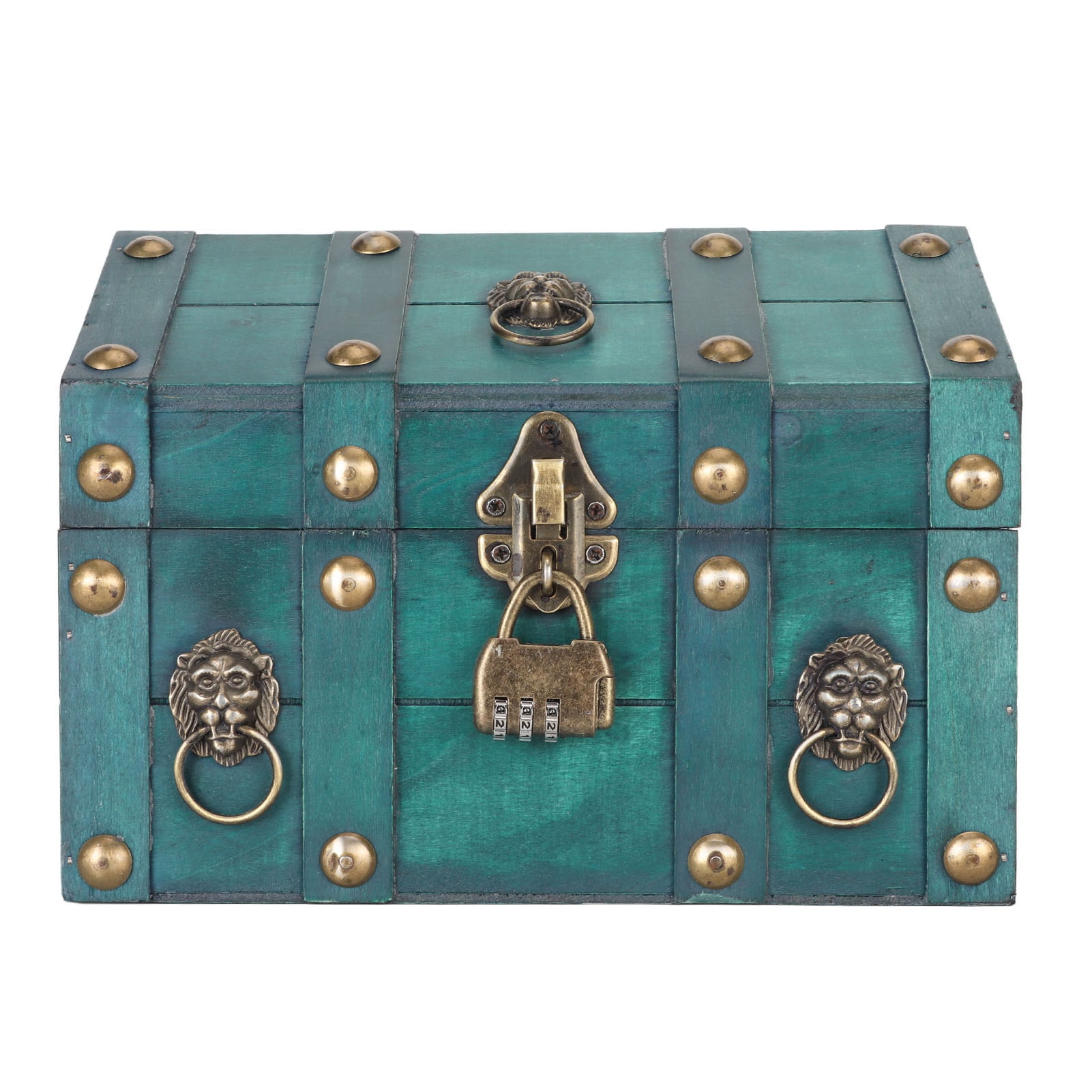 Treasure Chest Storage Box with Combination Lock，Handcraft Exquisite