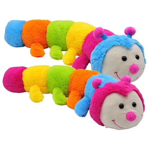 Treasure Cove Bright Colors Plush Caterpillar Assorted Bright Colors Plush Caterpillar Assorted