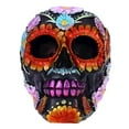 thumbnail image 1 of Treasure Cove Resin Sugar Skull Black Day of the Dead Skull 1 P754754D - Flower Halloween Decoration Gothic DOD Skeleton Head Dia de los Muertos - Floral Black, 1 of 4