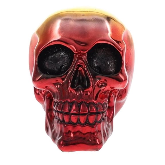 Treasure Cove P78412QB Yellow & Red Metallic Like Skull