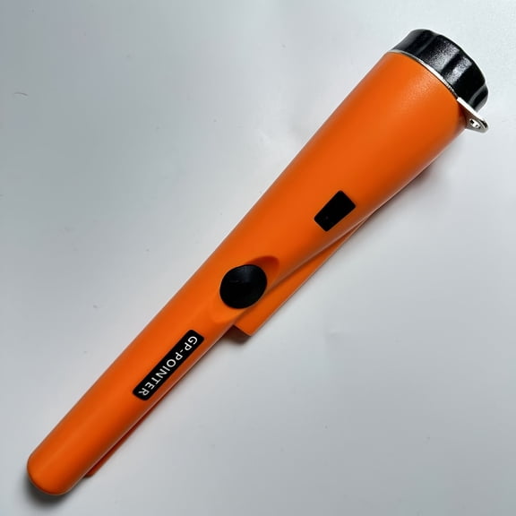[Treasure Finder with Bag] 360 Metal Detector Pinpointer | Golden & Treasure Finder with Bag, LED Indicator & Buzzer Vibration | 9V BATTERY NOT-ORANGE