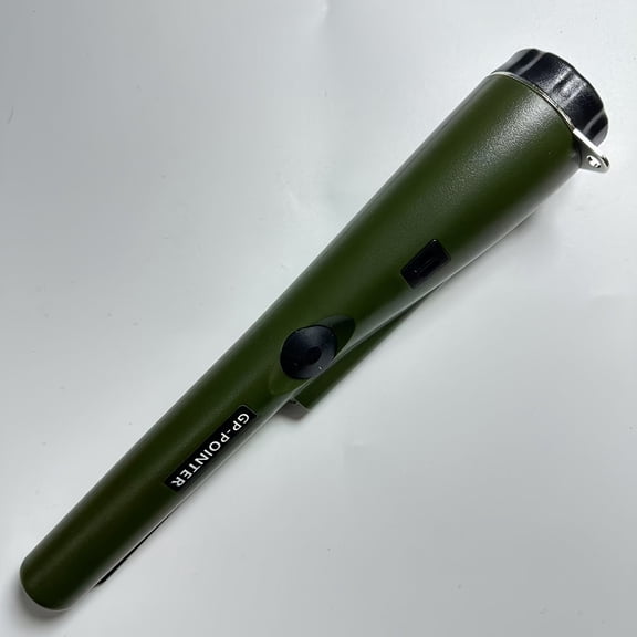 [Treasure Finder with Bag] 360 Metal Detector Pinpointer | Golden & Treasure Finder with Bag, LED Indicator & Buzzer Vibration | 9V BATTERY NOT-OLIVE GREEN