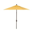 thumbnail image 1 of Treasure Garden 9-Foot Push-Button Tilt Market Umbrella (UM920) with Bronze Frame and Obravia (4 YR Warranty) Fabric: Lemon, 1 of 5