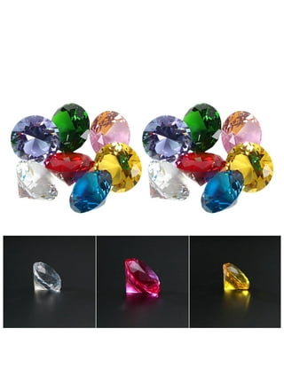 12pcs Crystal Glass Diamonds Jewels Wedding Decorations Centerpieces Fake  Diamonds Decor 