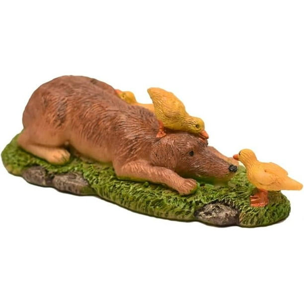 Miniature Golden Retriever Fairy Garden Figurine Accessory Dog Decor Ornament Miniature Golden Retriever Fairy Garden Figurine Accessory Dog Decor Ornament