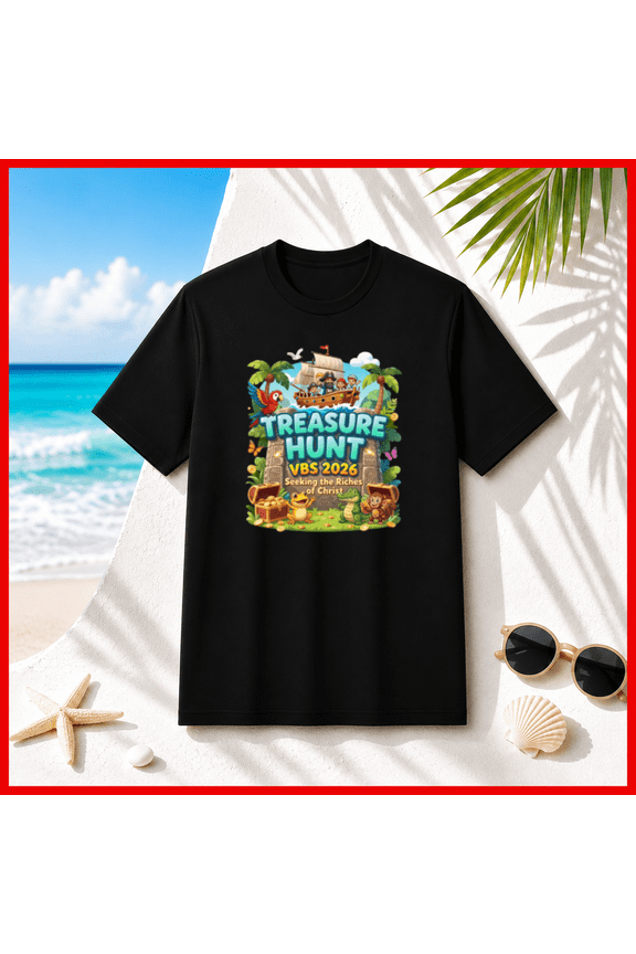 Treasure Hunt VBS 2026 Seeking Riches of Christ Unisex T-Shirt T1697, S-5XL