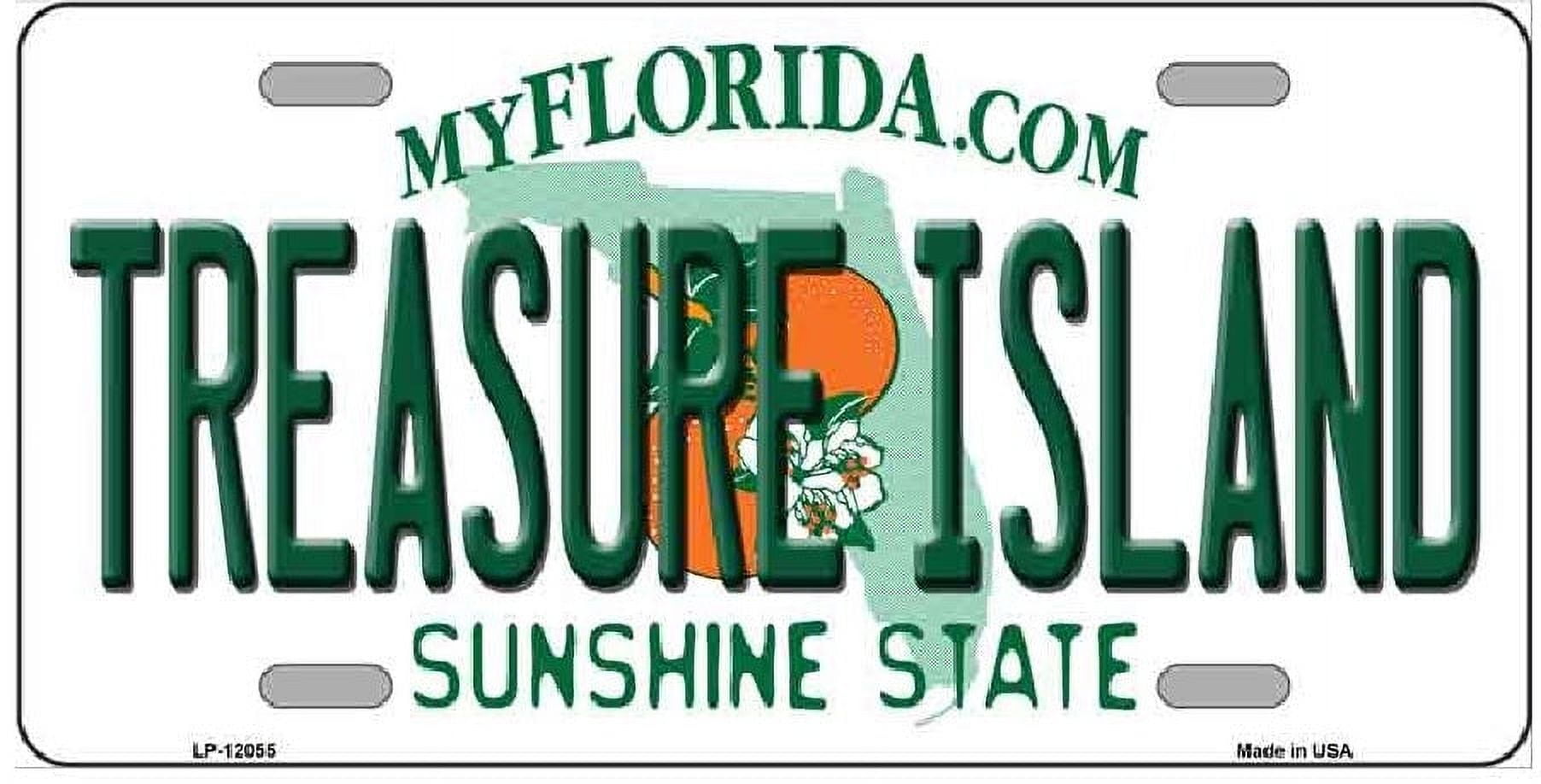Treasure Island Florida State Vanity License Plate